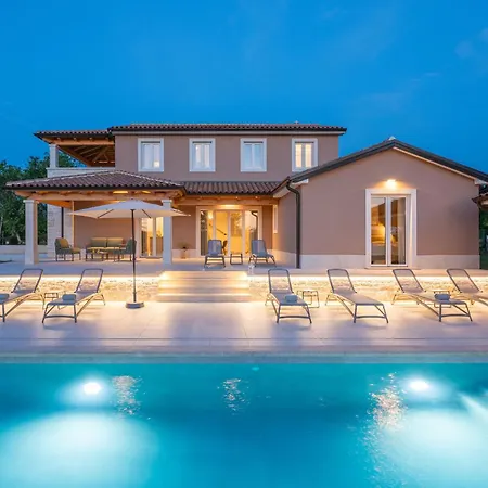 Villa Pet Friendly For Up To 8 People With Private Pool & Playground In Istria